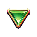 Green Triangle Crystal