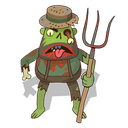 Farmer Zombie with Pitchfork