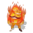 Flaming Fire Zombie