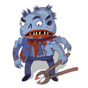 Zombie with Scissors