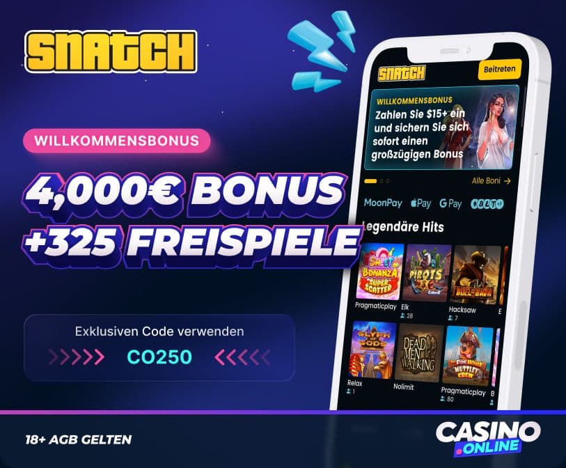 Snatch Casino Willkommensbonus