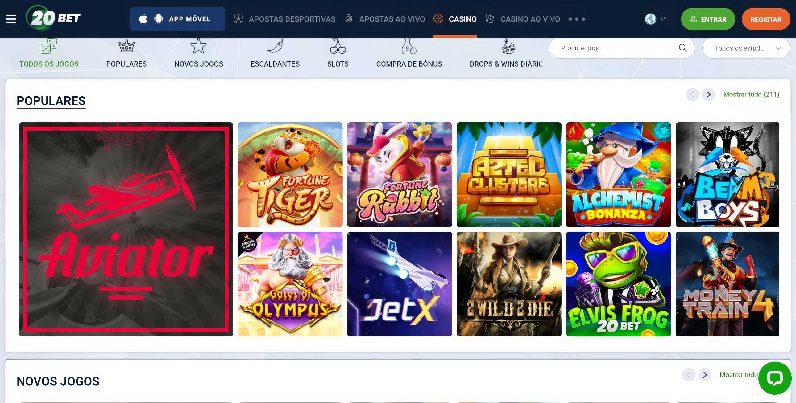 20bet desktop home