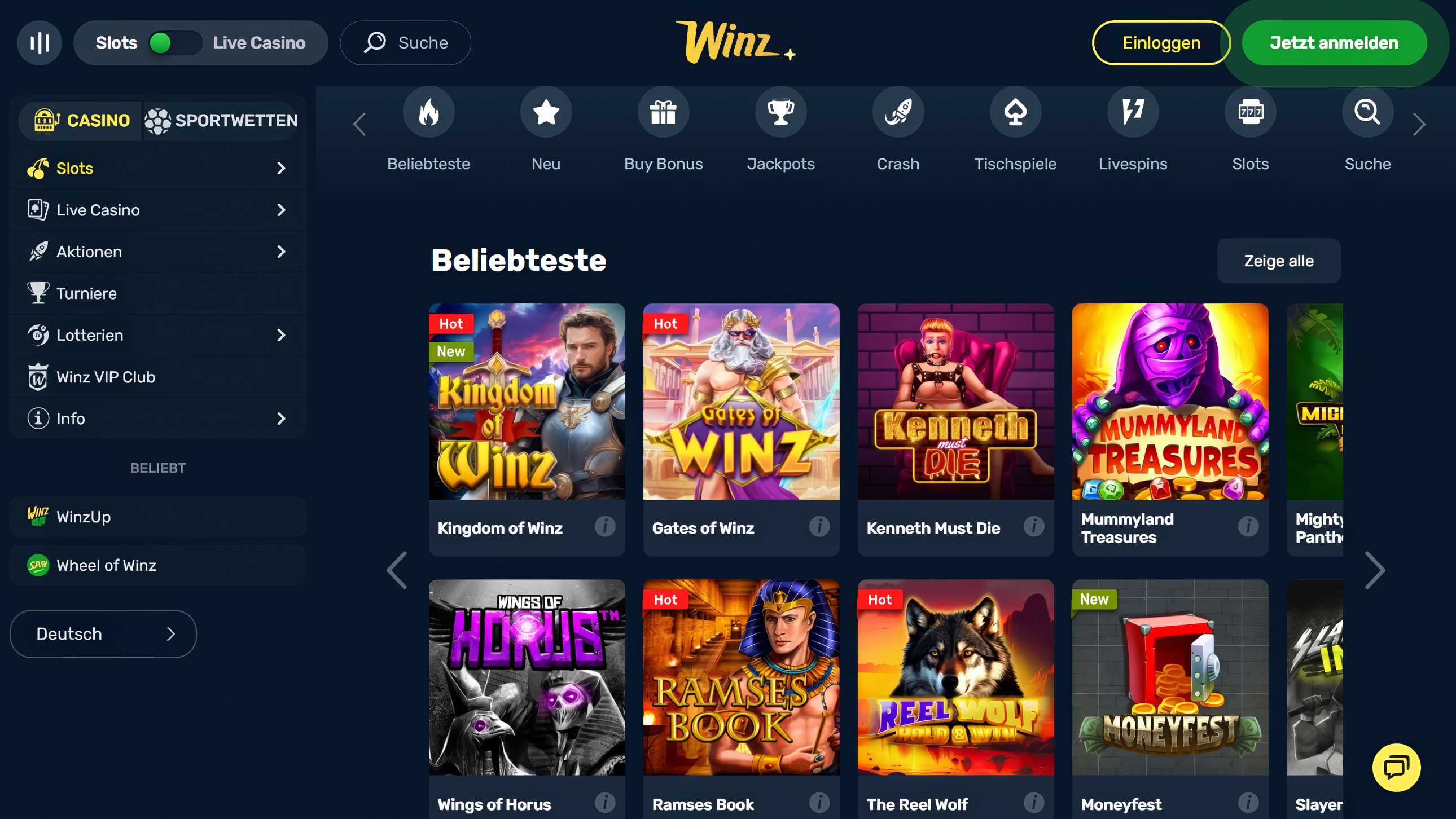 Winz.io desktop screenshot 2