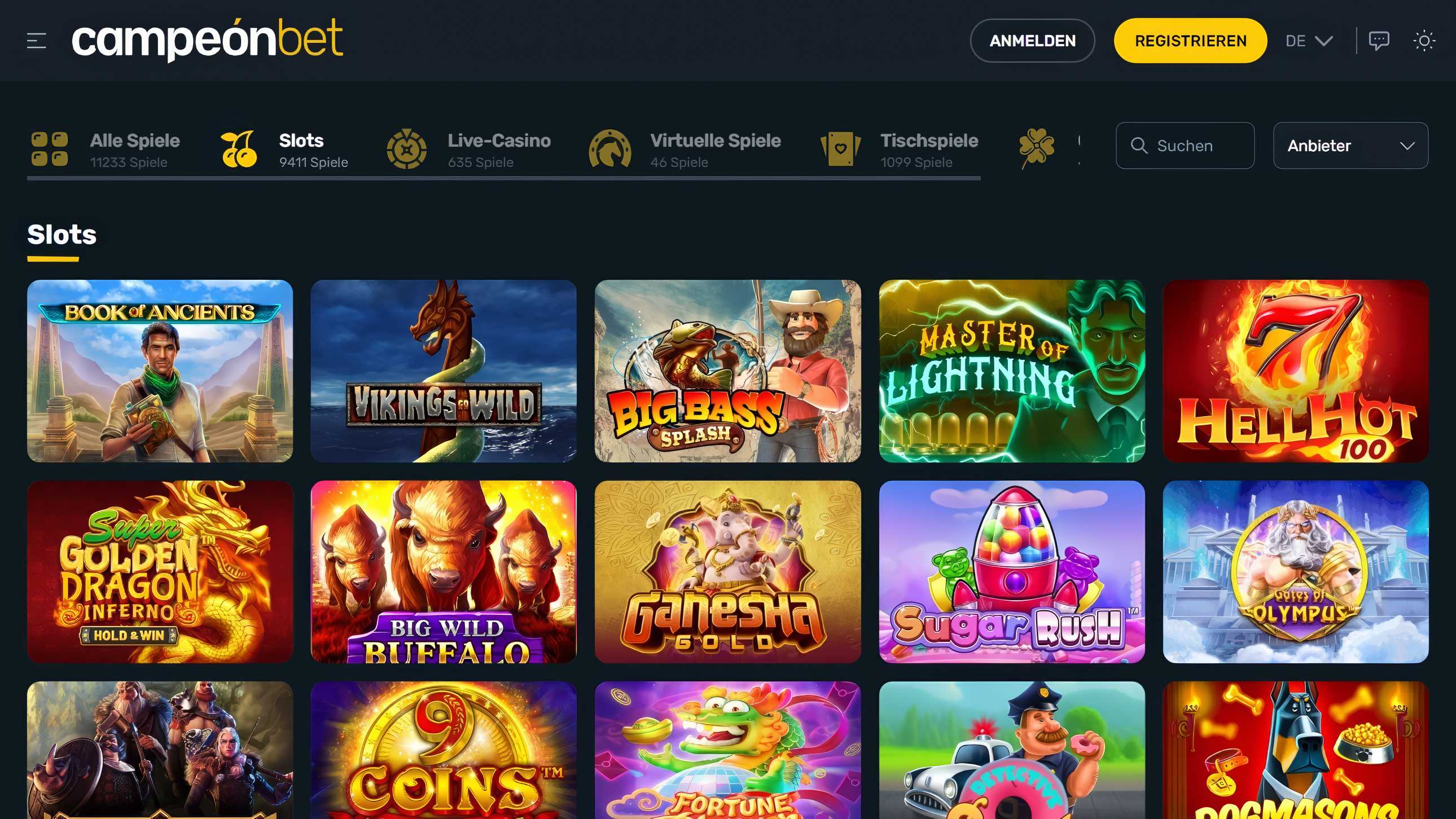 Campeonbet desktop screenshot 2