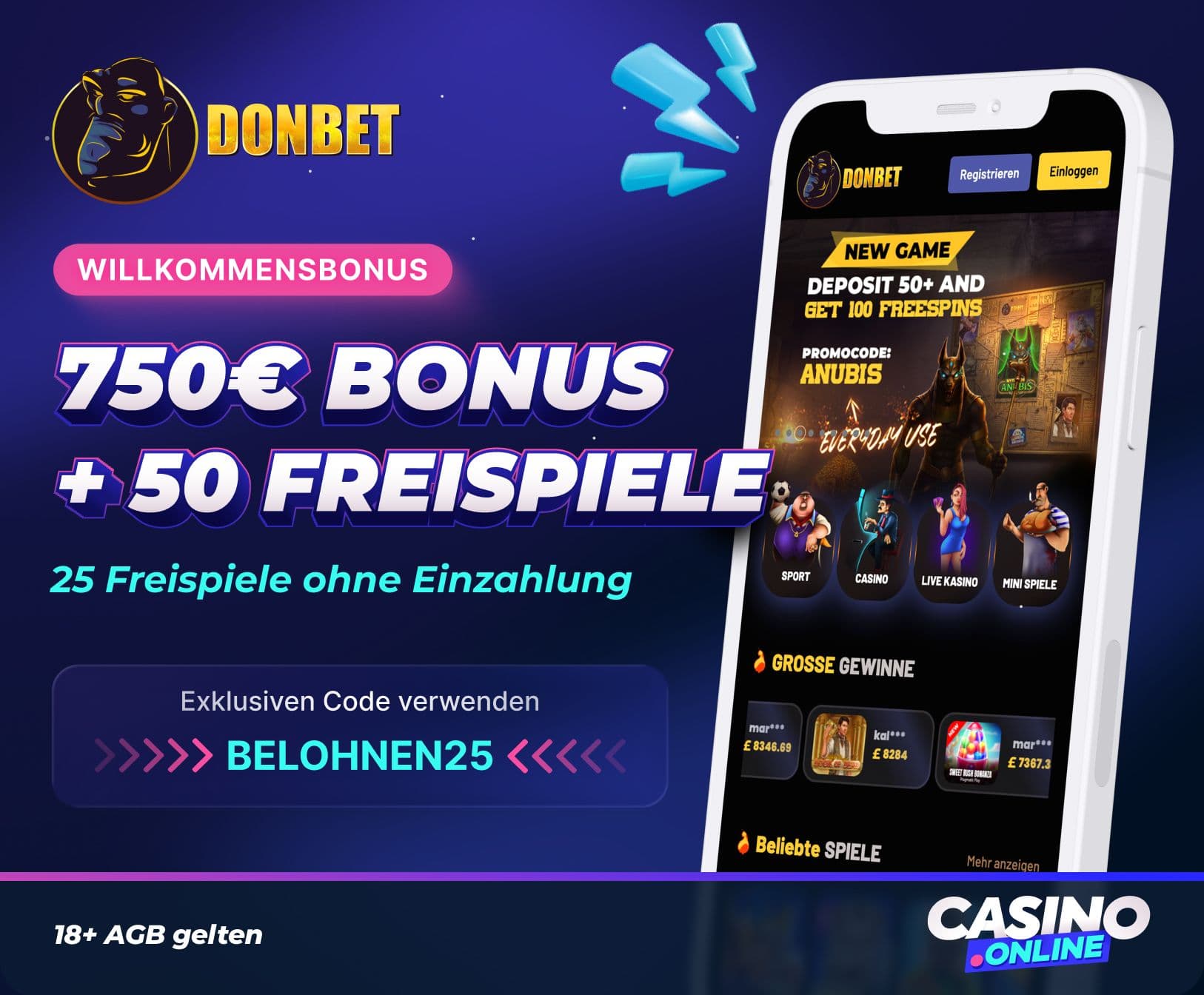 Donbet Casino Willkommensbonus