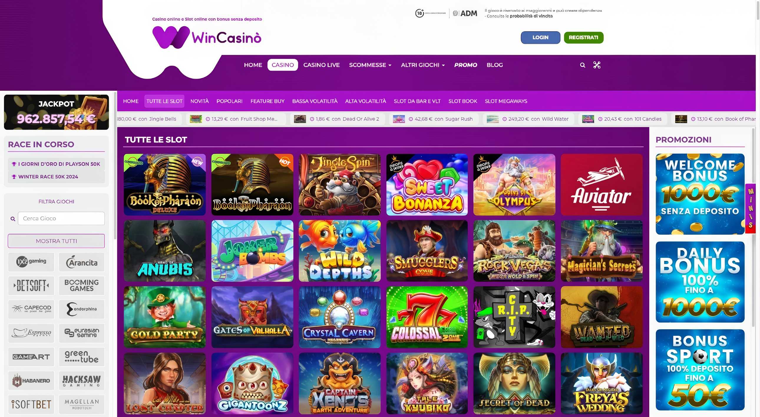 Win Casino desktop screenshot 2