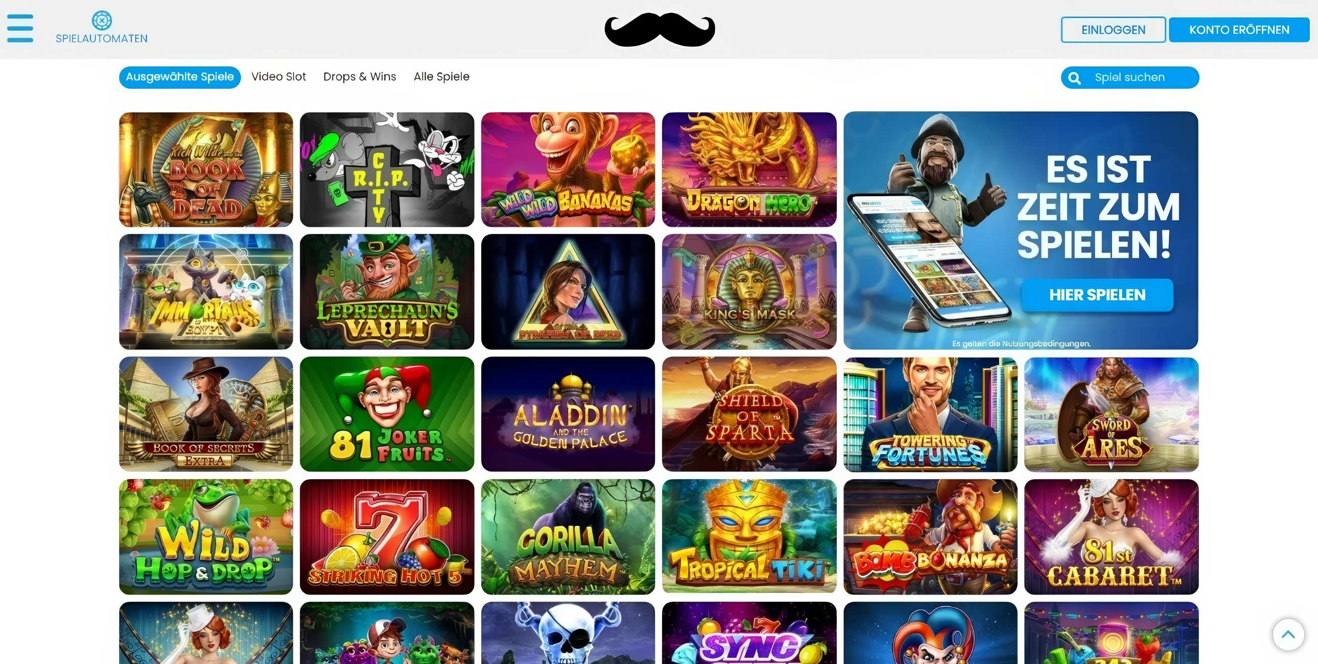 Mr.Play Casino desktop screenshot 2