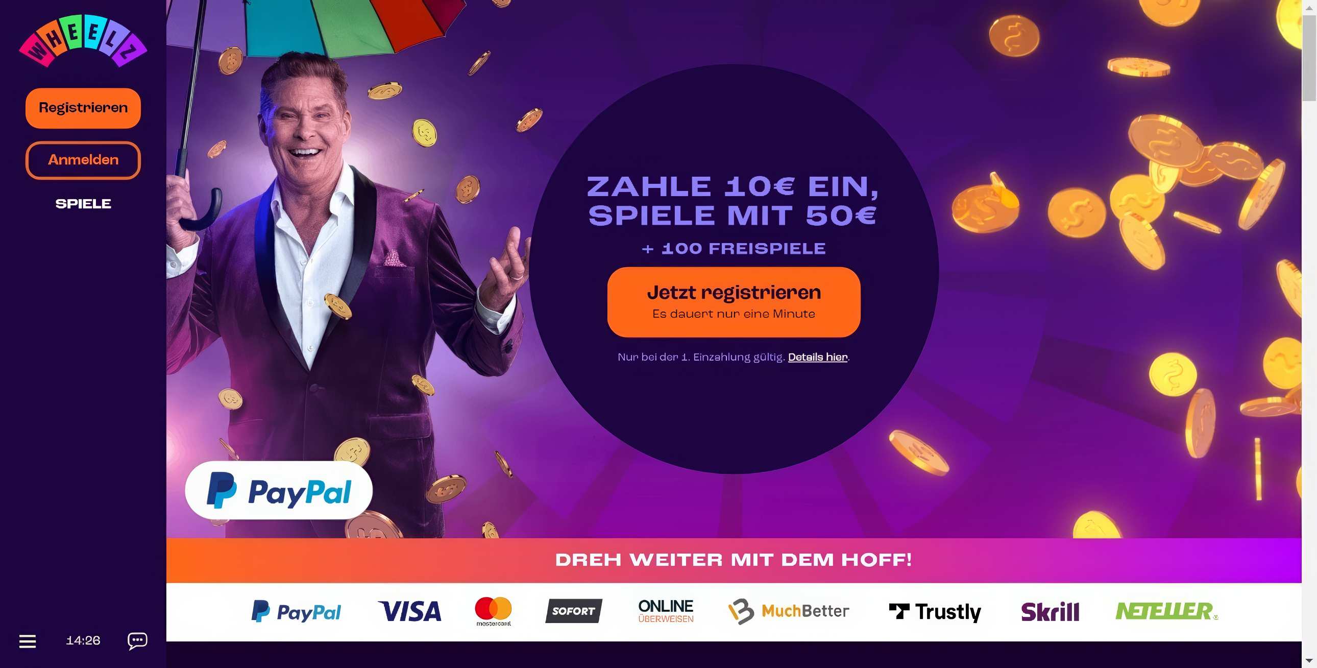 Wheelz Homepage Desktop