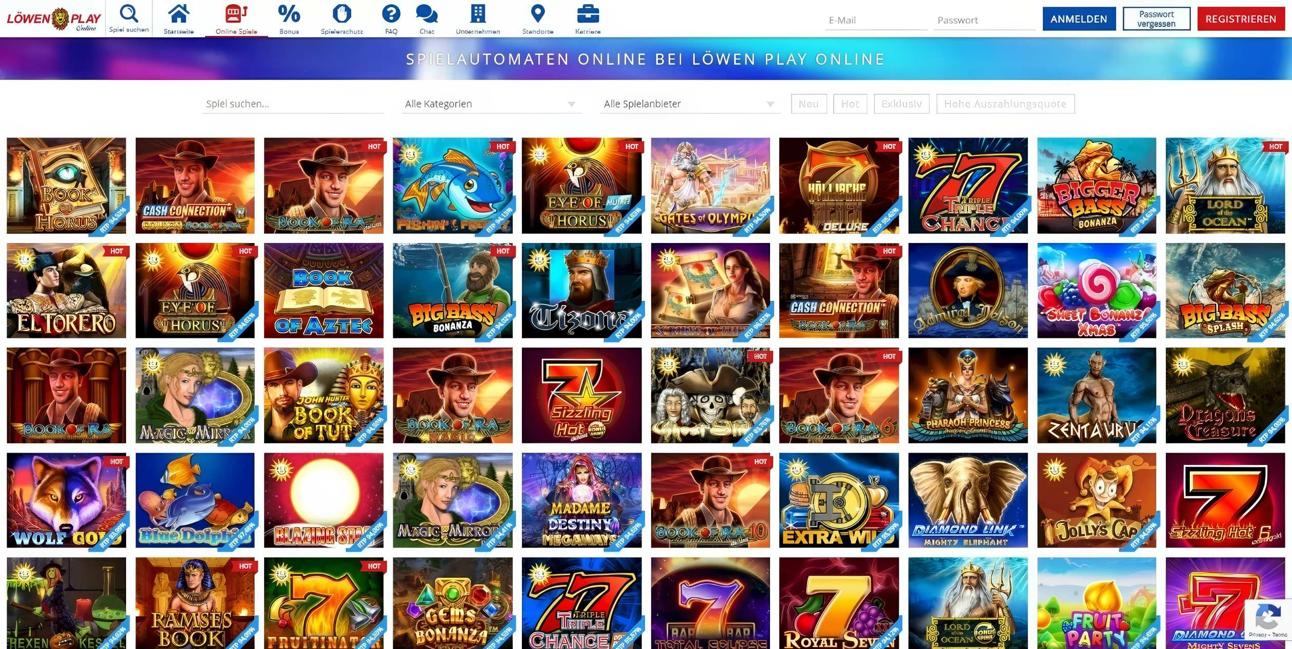 Löwen Play Slots Desktop