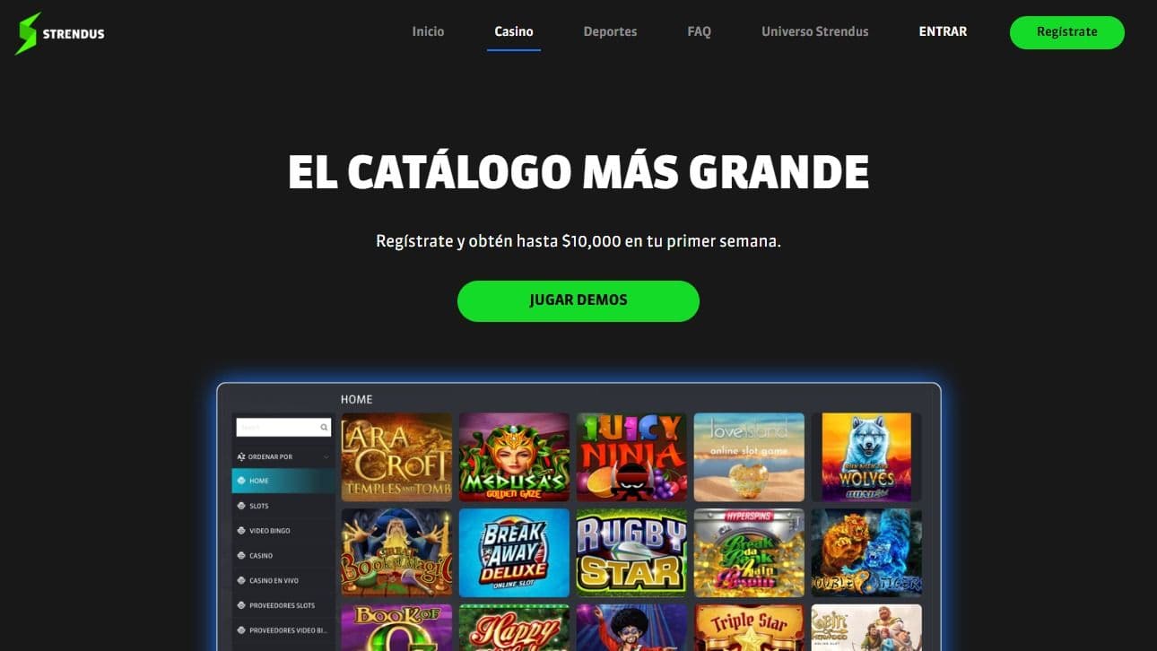 Sección de Casino de Strendus