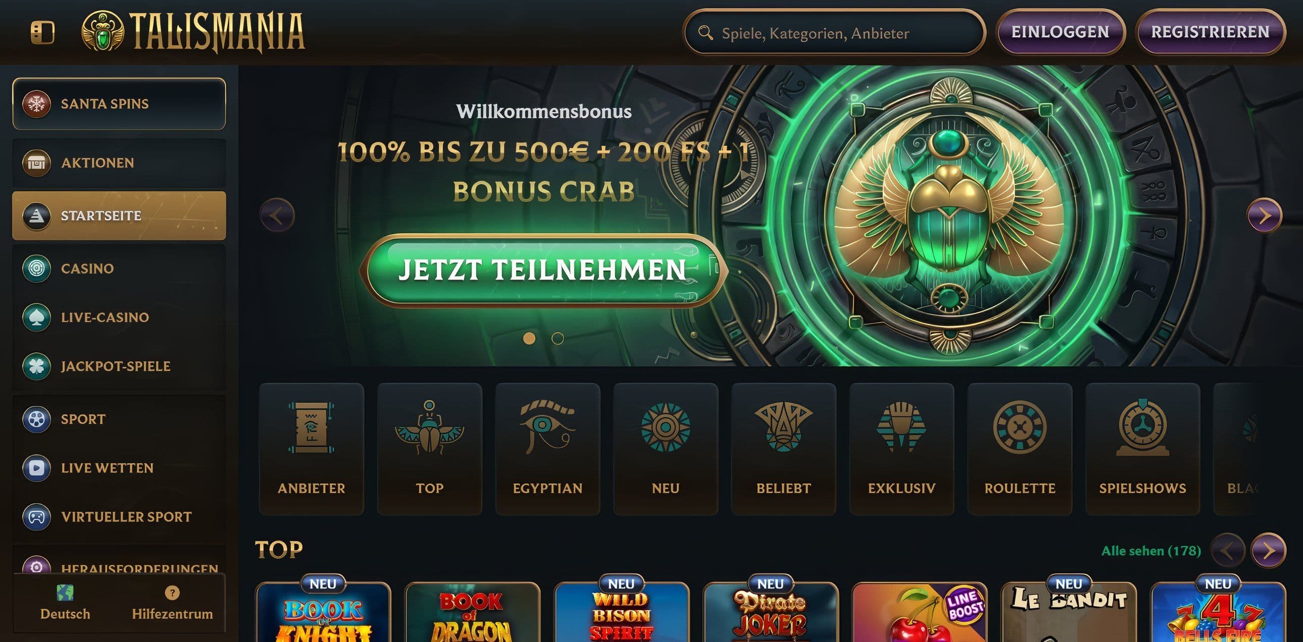 Talismania desktop screenshot 1