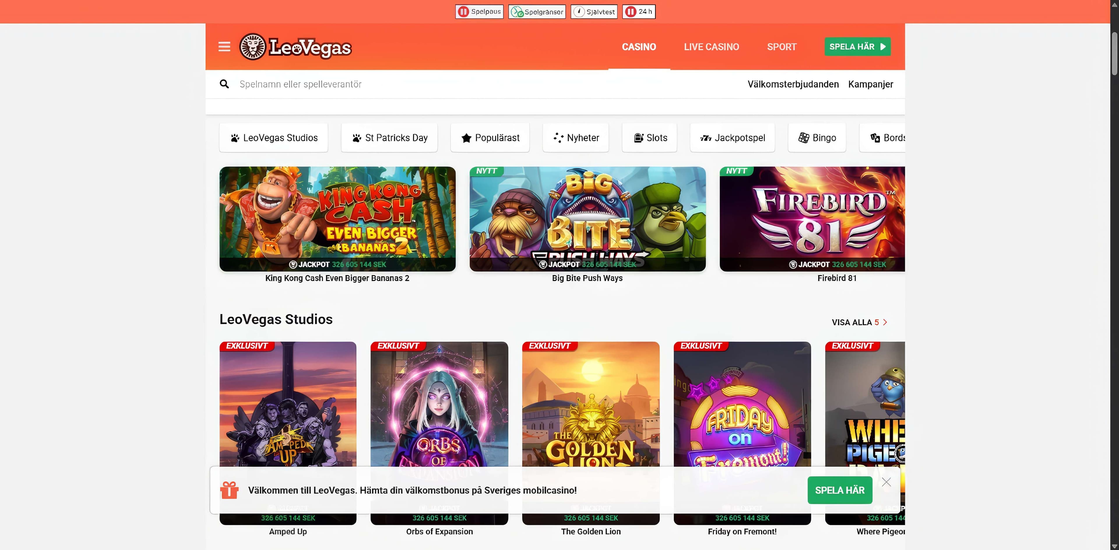 leovegas casino