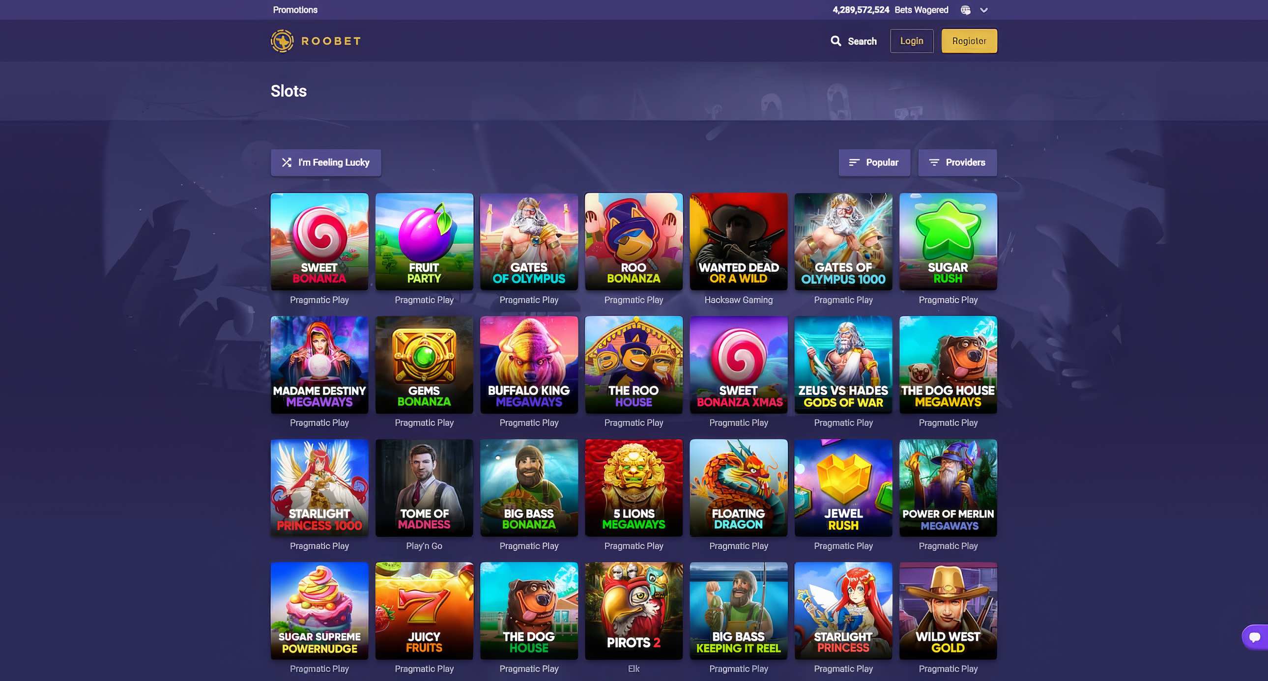 Roobet Casino Slots