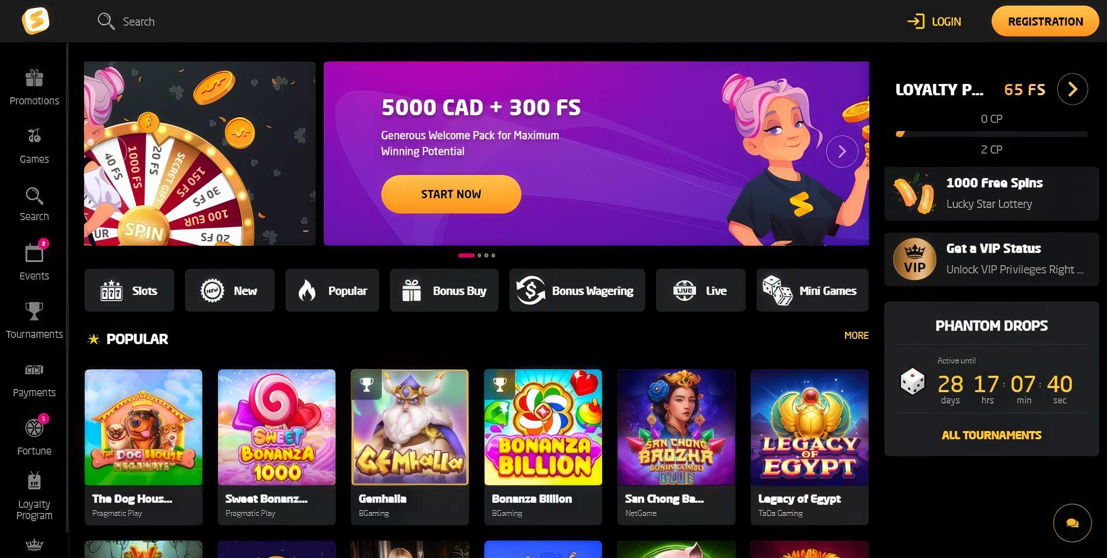 Stay Casino Desktop