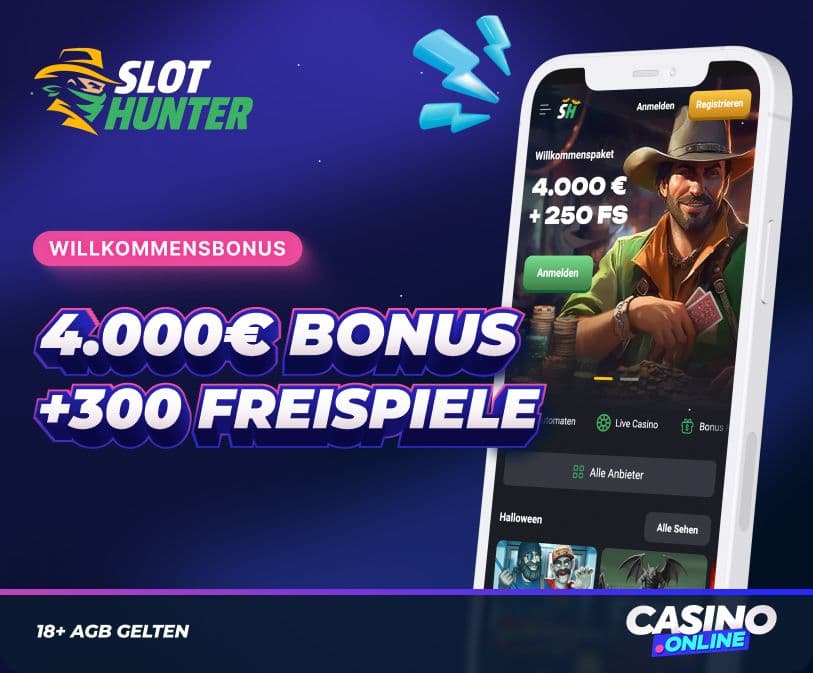 SlotHunter Casino Willkommensbonus