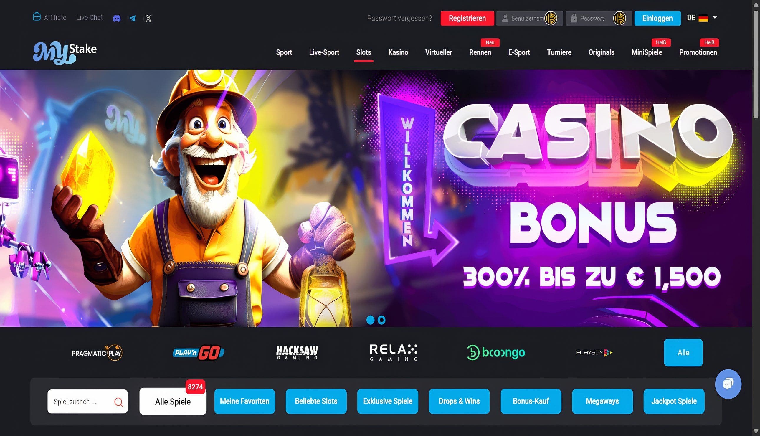 MyStake Home Desktop