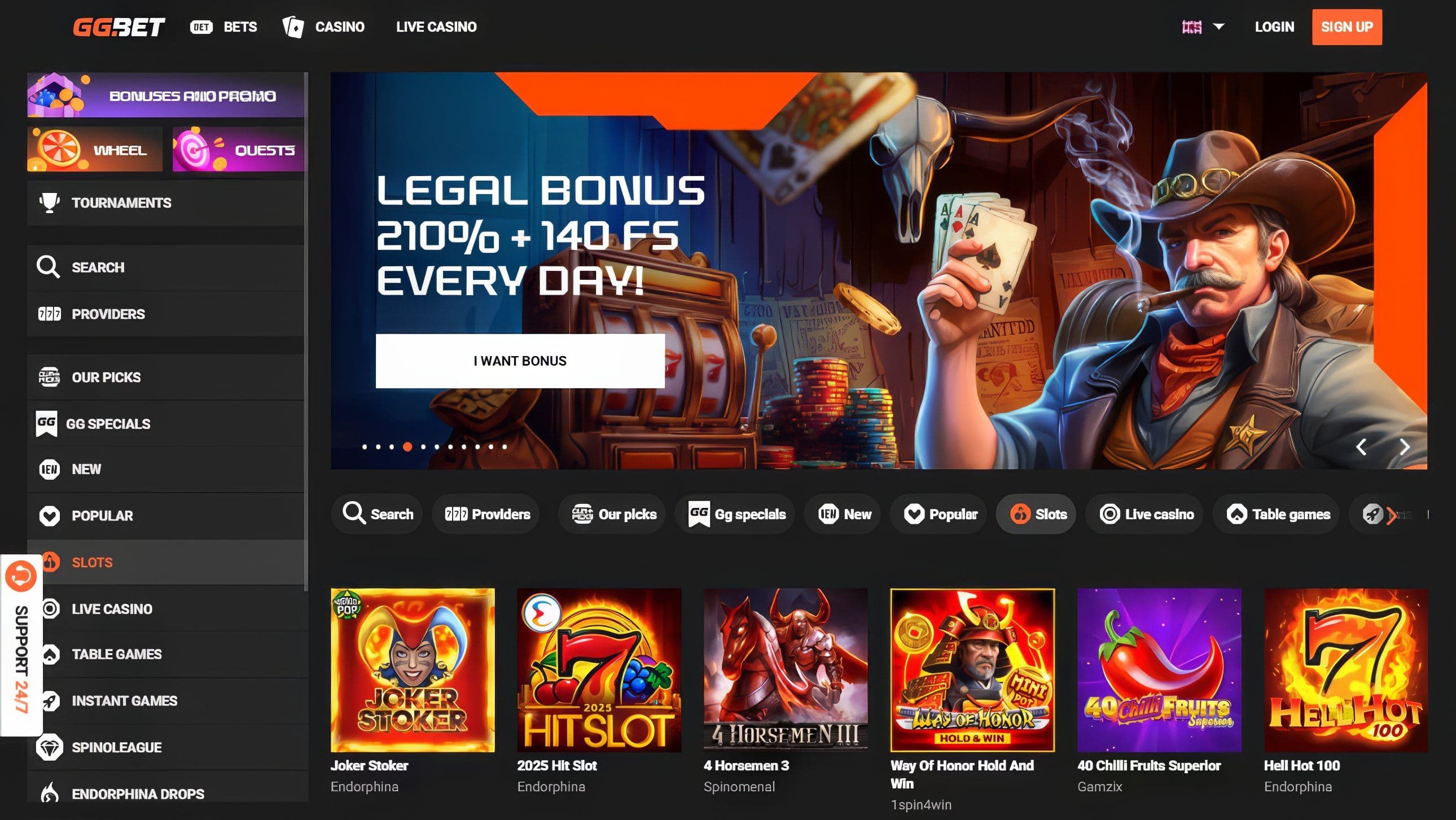 GG.bet Casino Slots