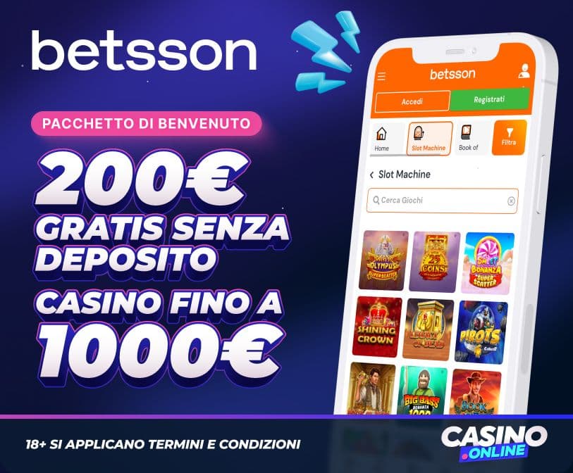 Betsson Casino Bonus Benvenuto