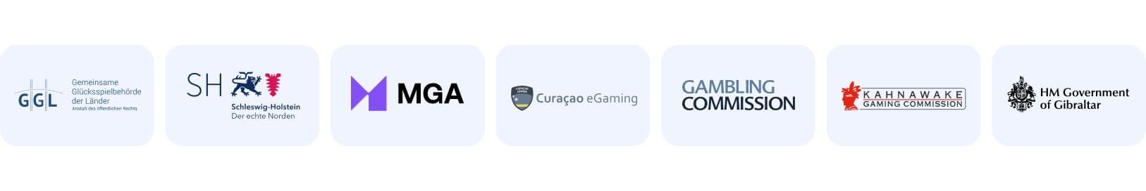 Online Casino Lizenzen Logos