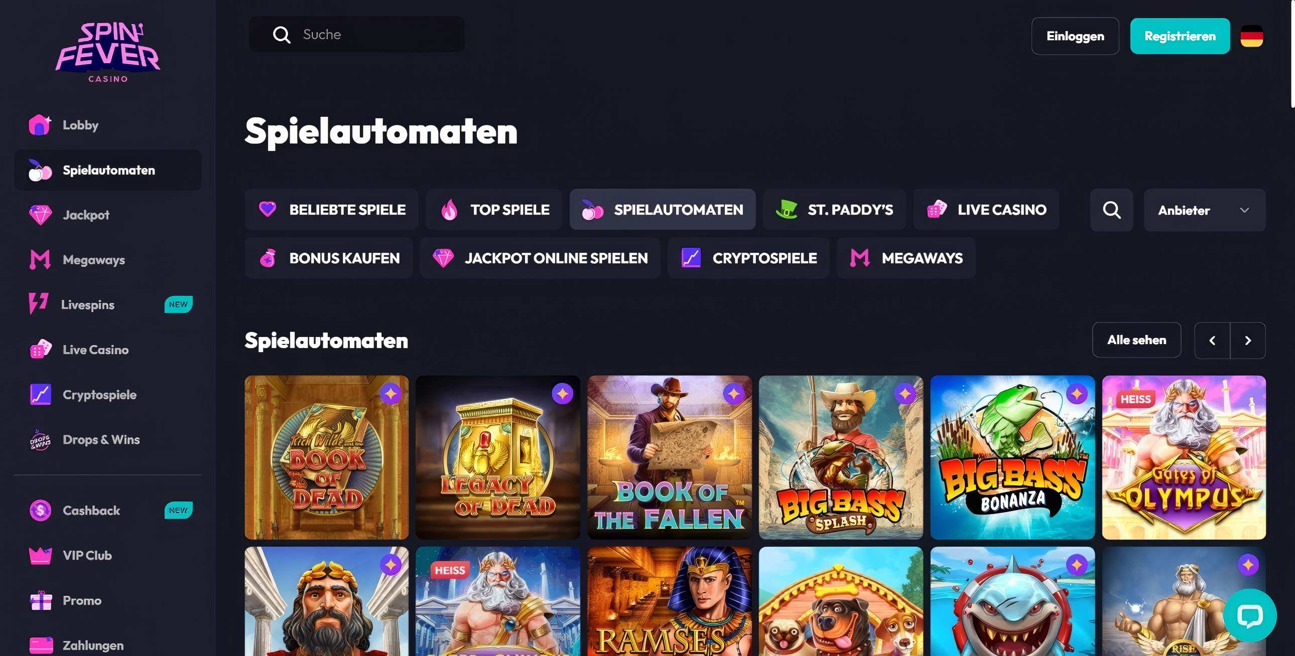 Spin Fever Slots Desktop