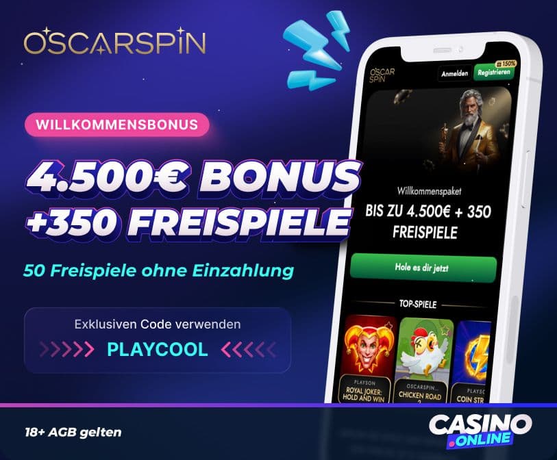 Oscarspin Willkommensangebot