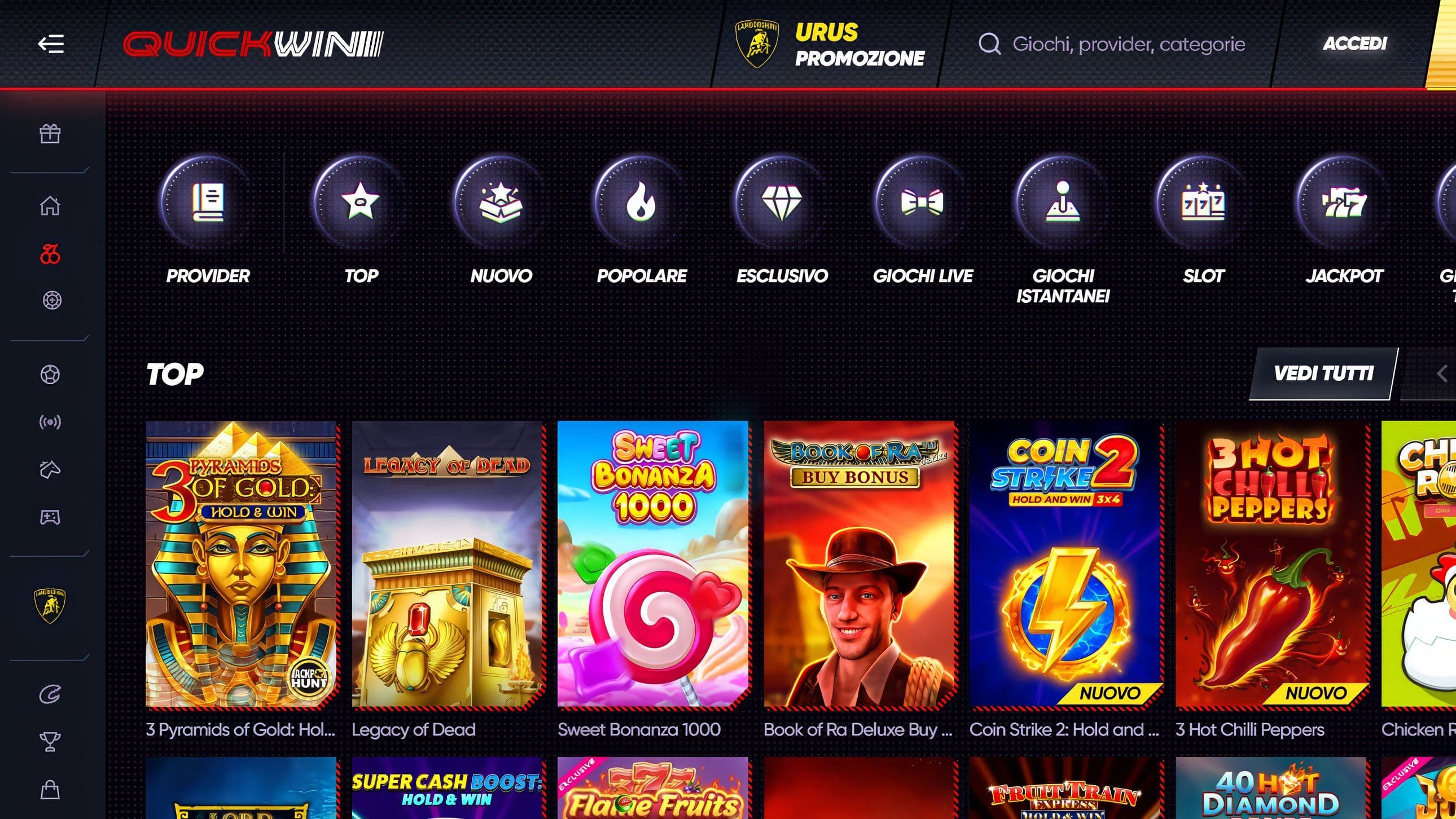 QuickWin Casino Slot Desktop