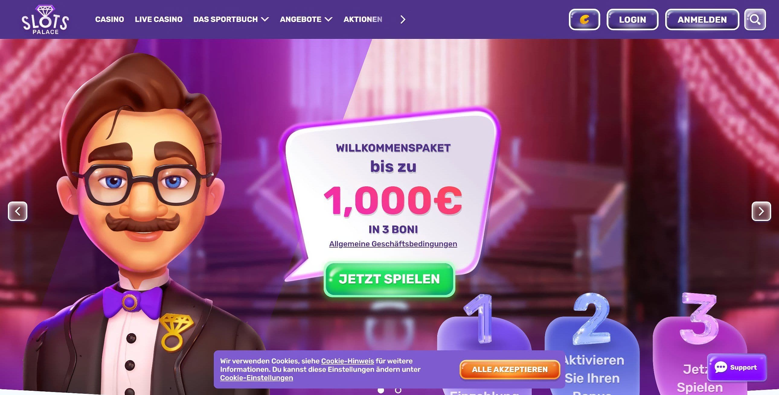 SlotsPalace desktop screenshot 1