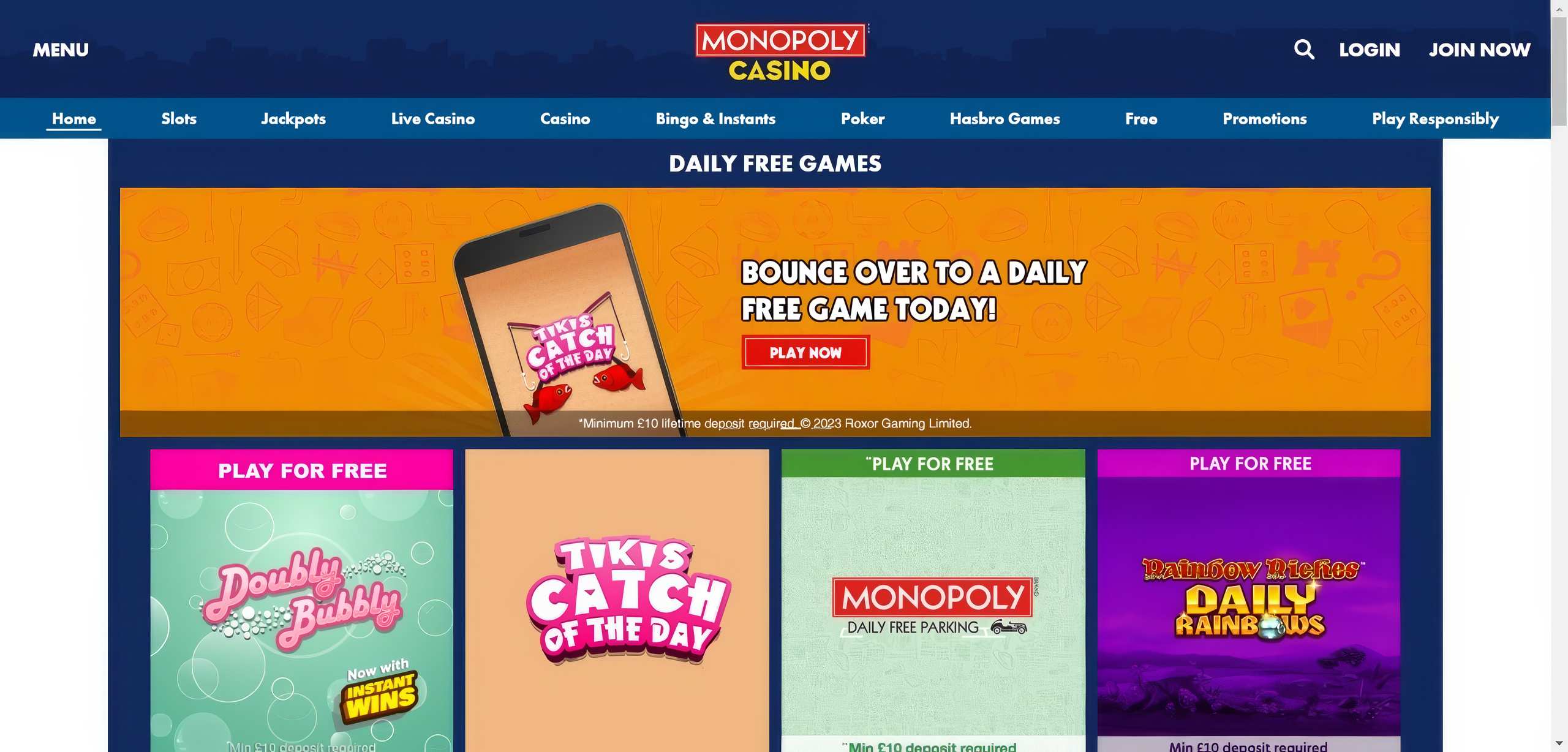 Monopoly Casino Home