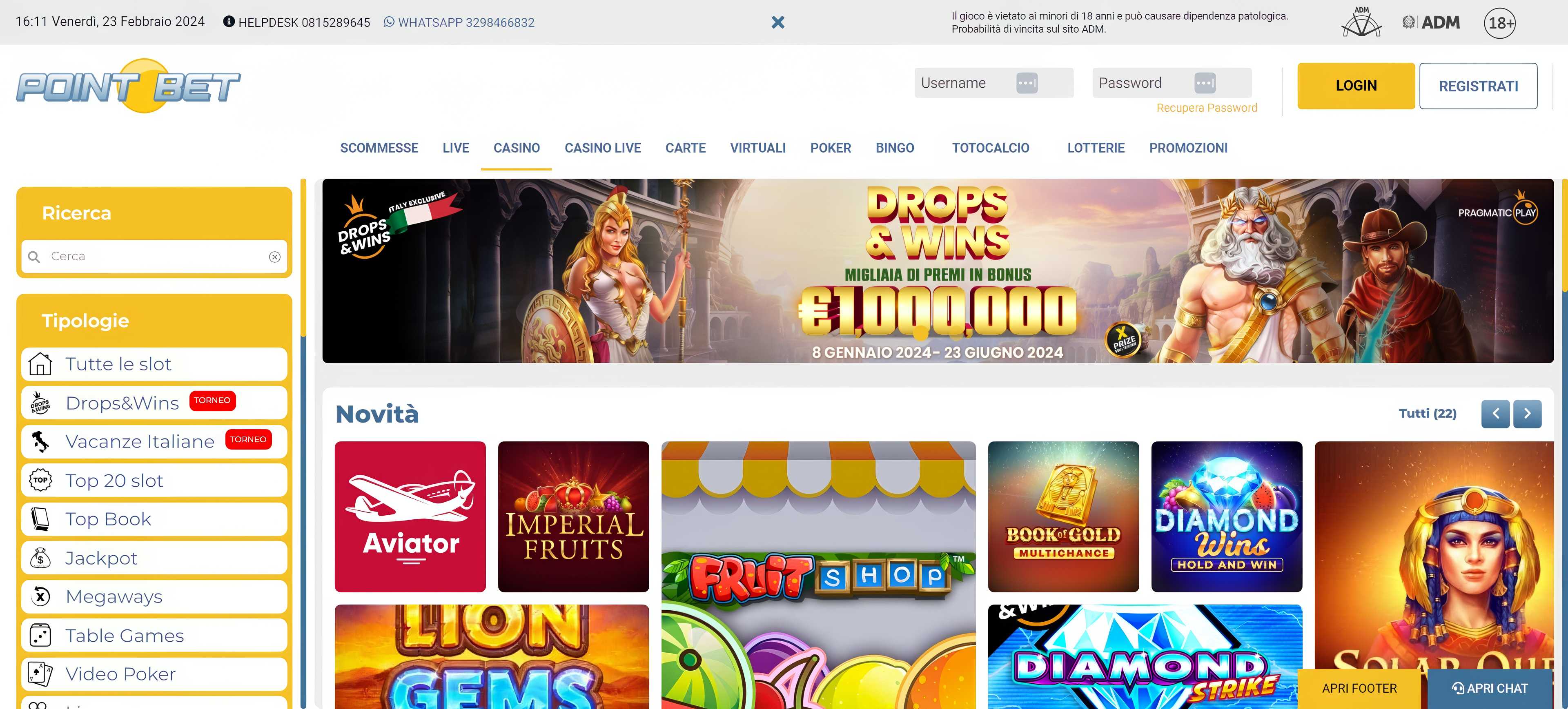 Pointbet desktop screenshot 2