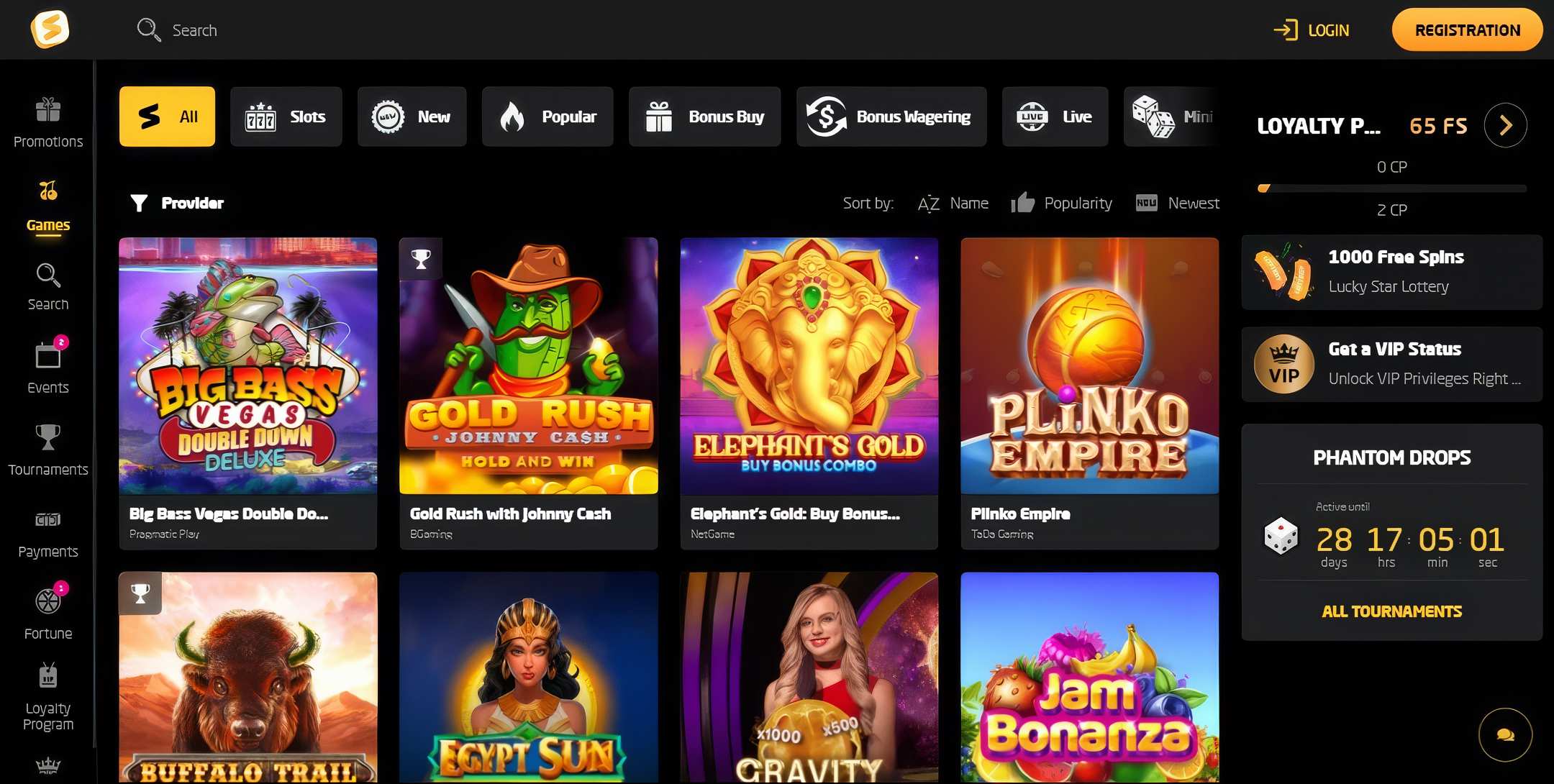 Stay Casino Games Desktop