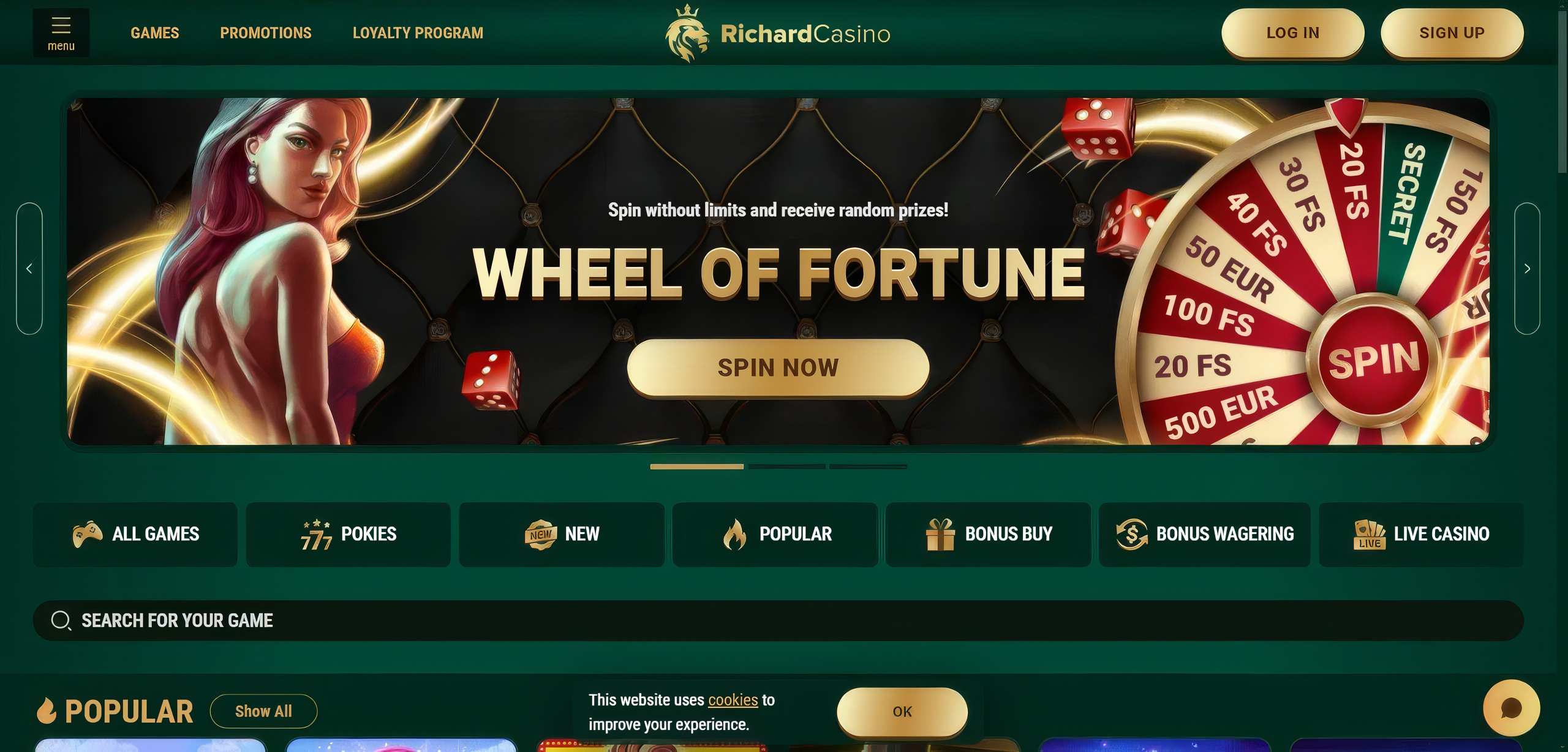 richard casino home