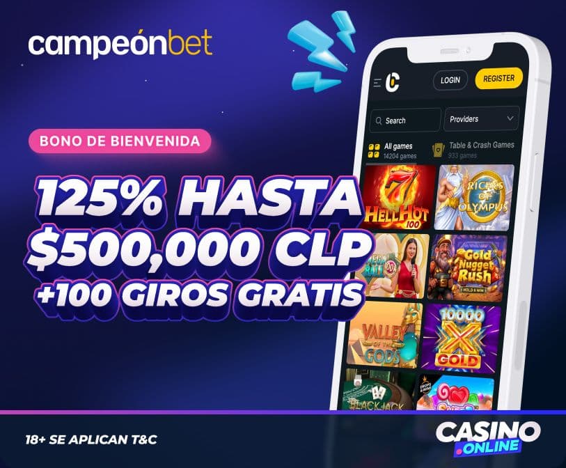 Bono de Bienvenida de CampeónBet Chile.