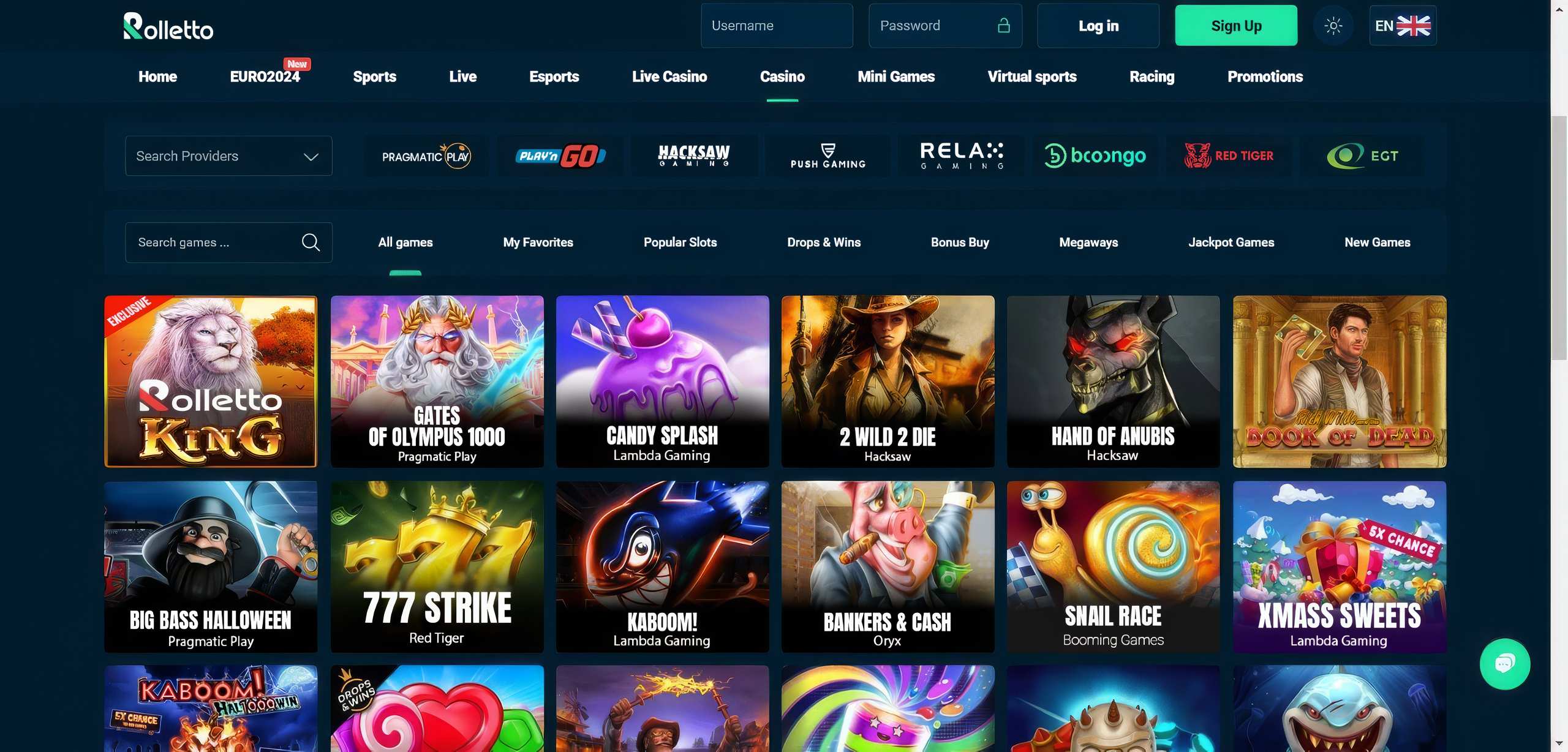 Rolletto Casino Slots