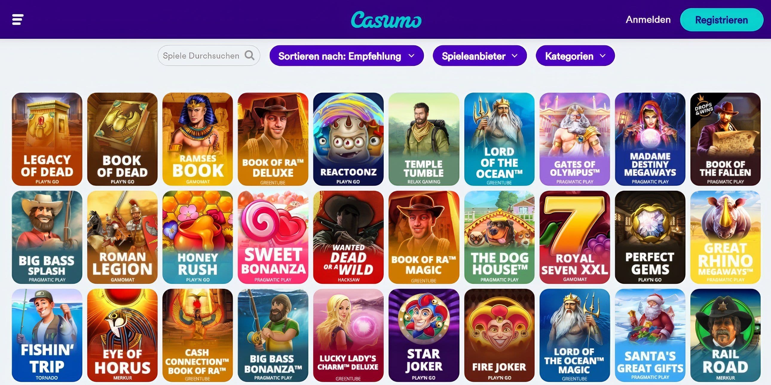 Casumo desktop screenshot 1