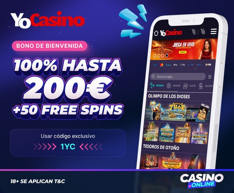 Bono de bienvenida de YoCasino España.