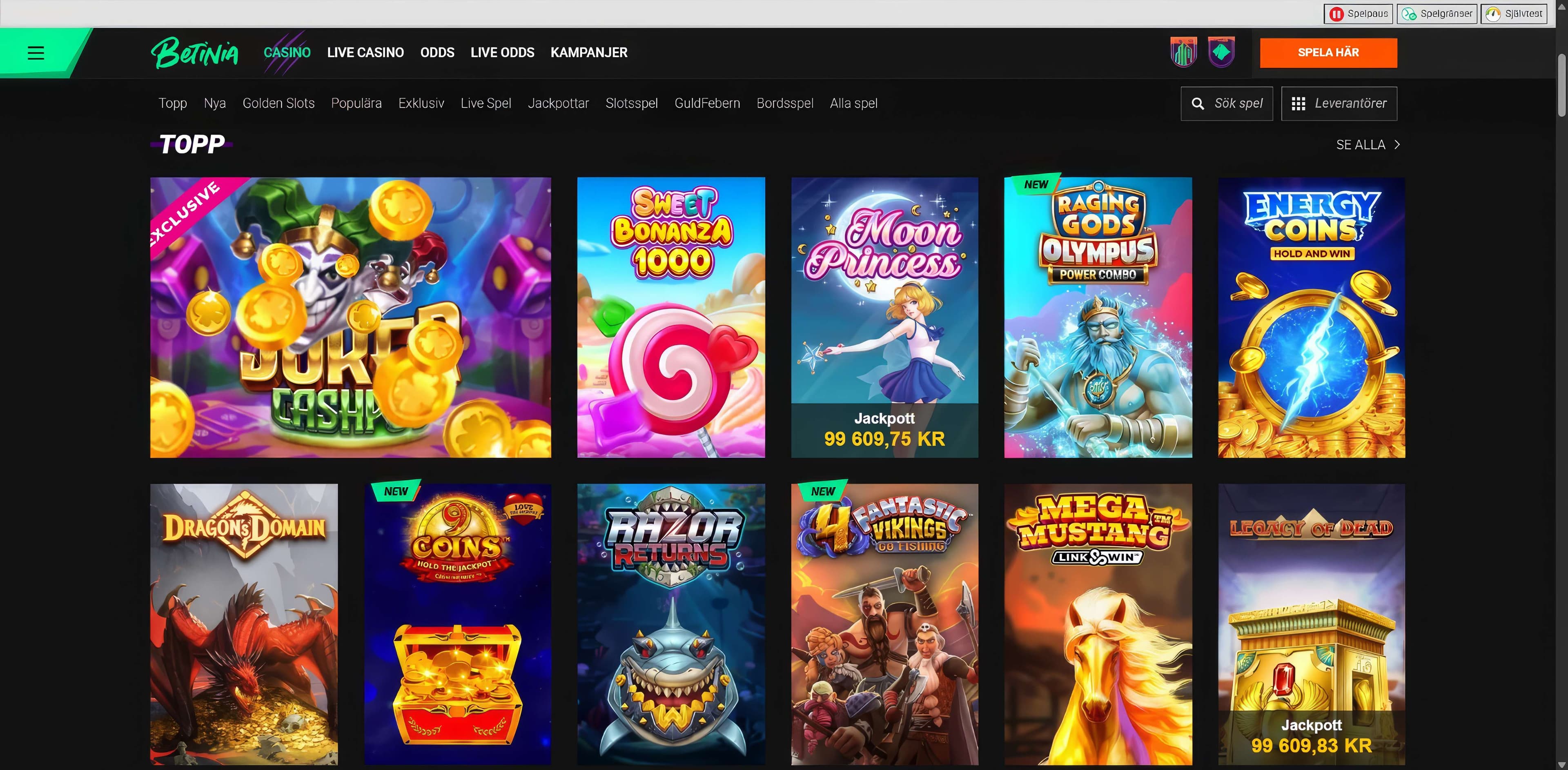 betinia slots