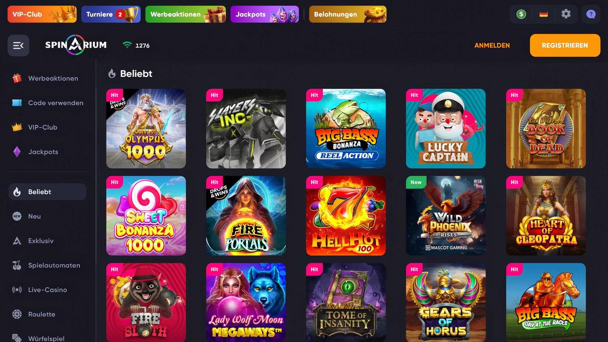 Spinarium Slots Desktop