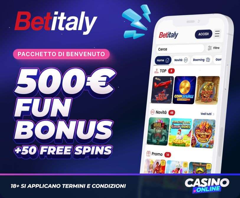 Betitaly Casino Bonus Benvenuto
