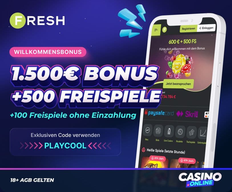Fresh Casino Willkommensbonus