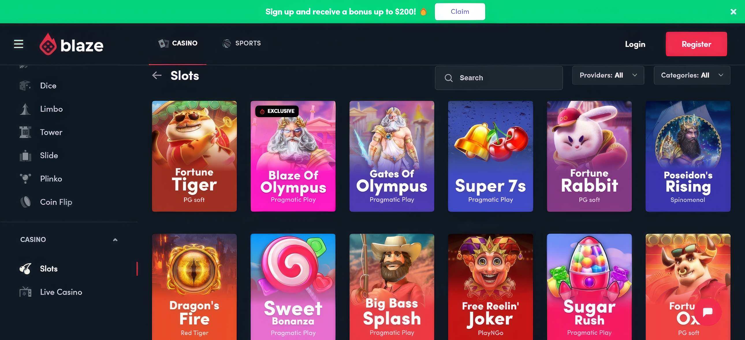Blaze Casino Slots