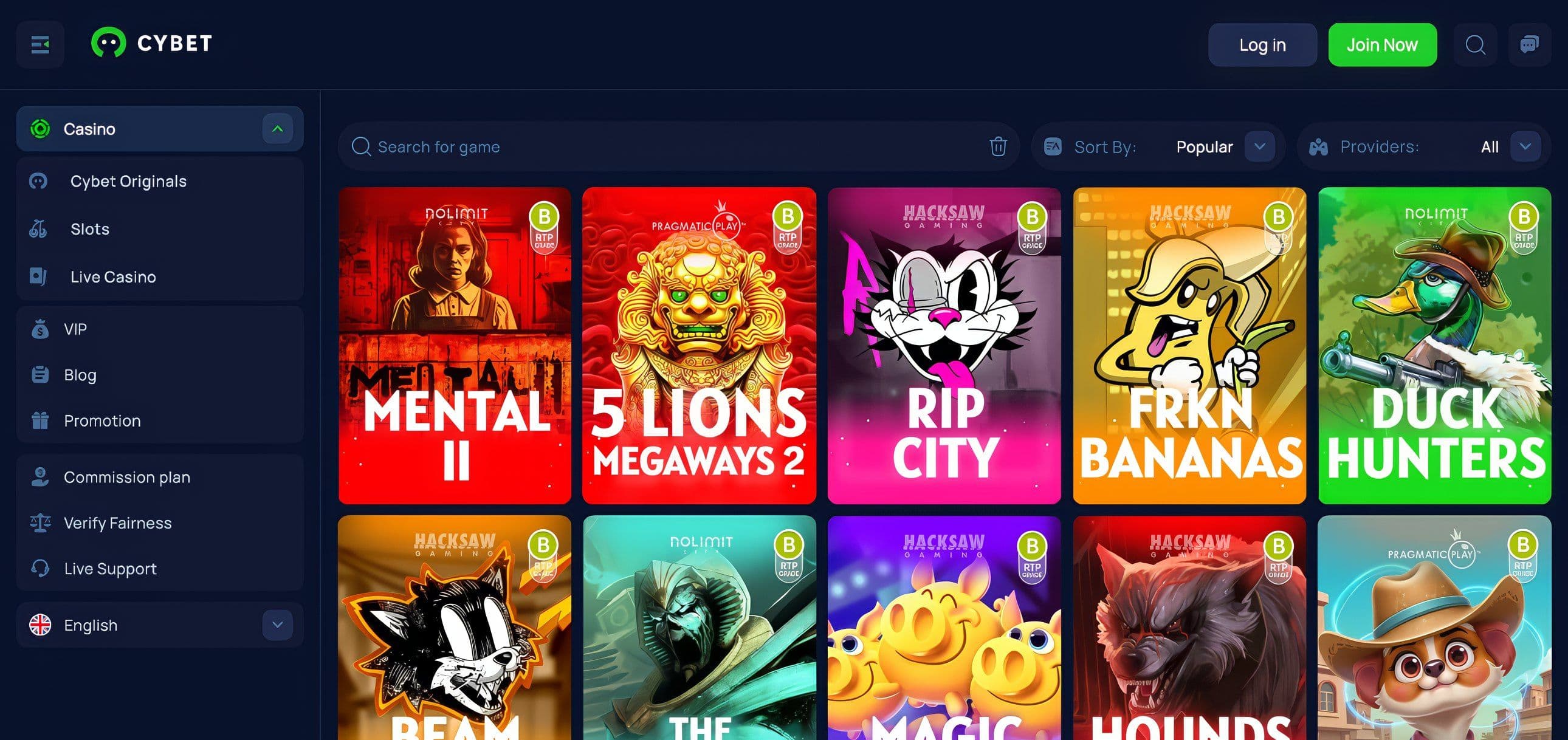 Cybet Casino Slots