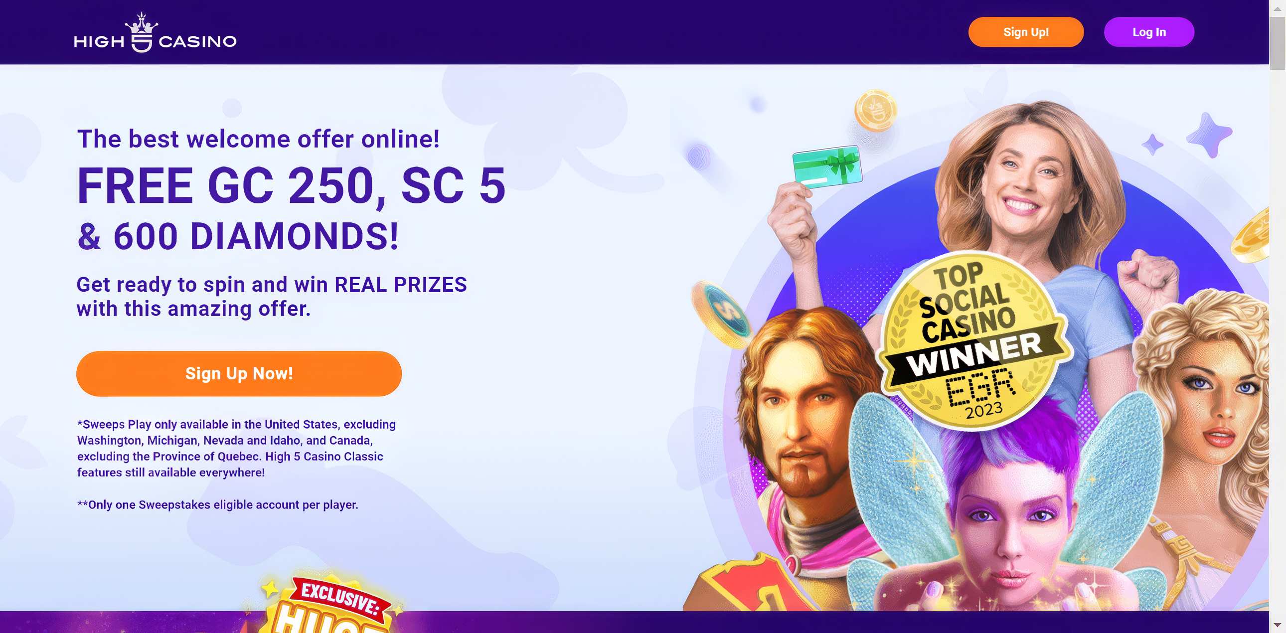 High 5 Casino Home