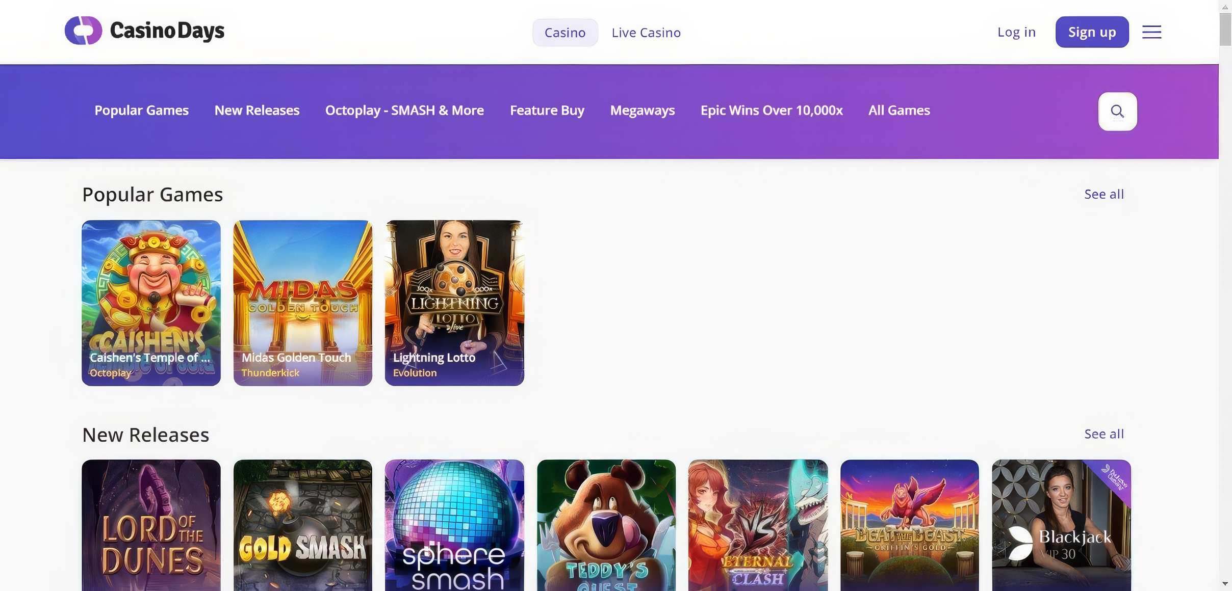 Casino Days slots
