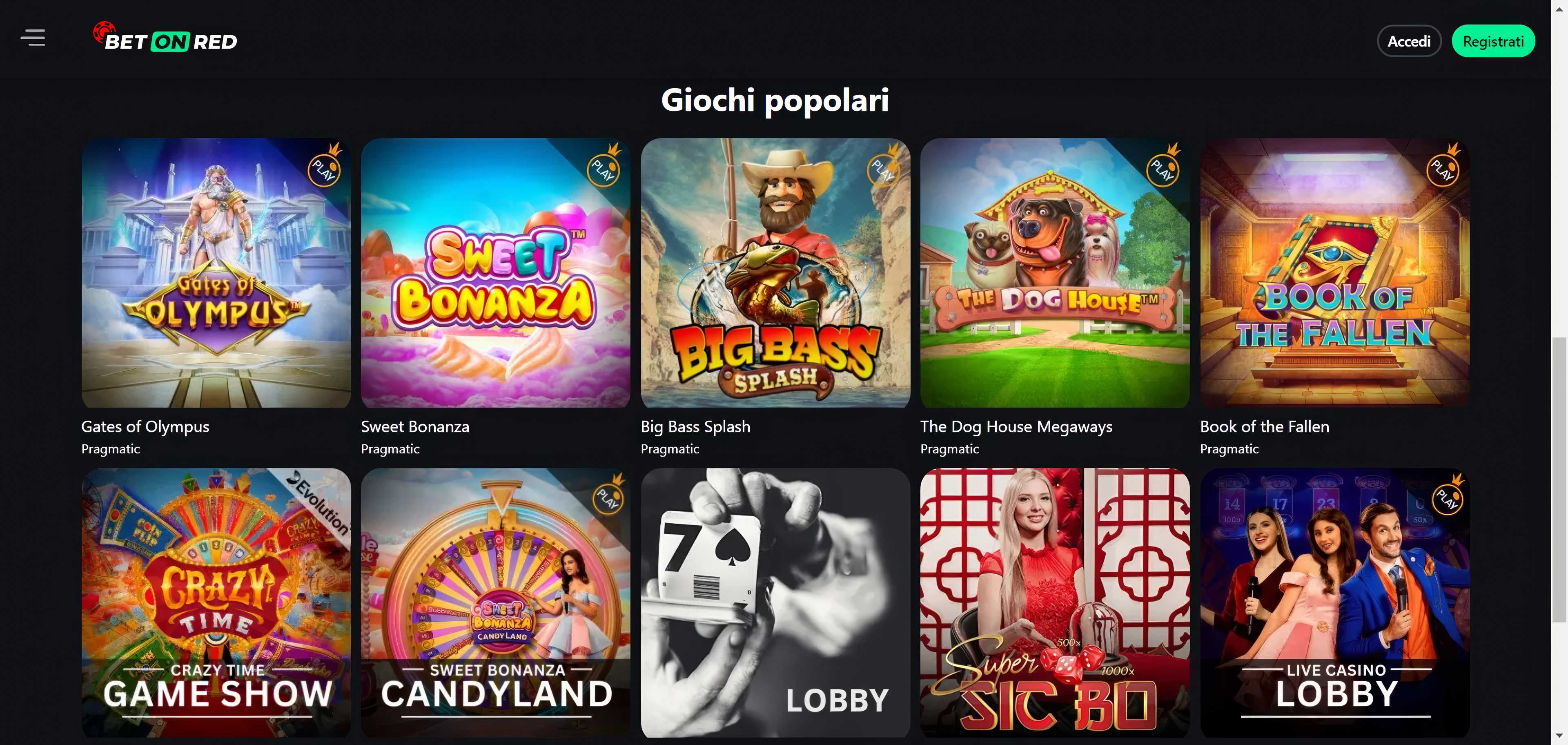 BetOnRed desktop screenshot 2