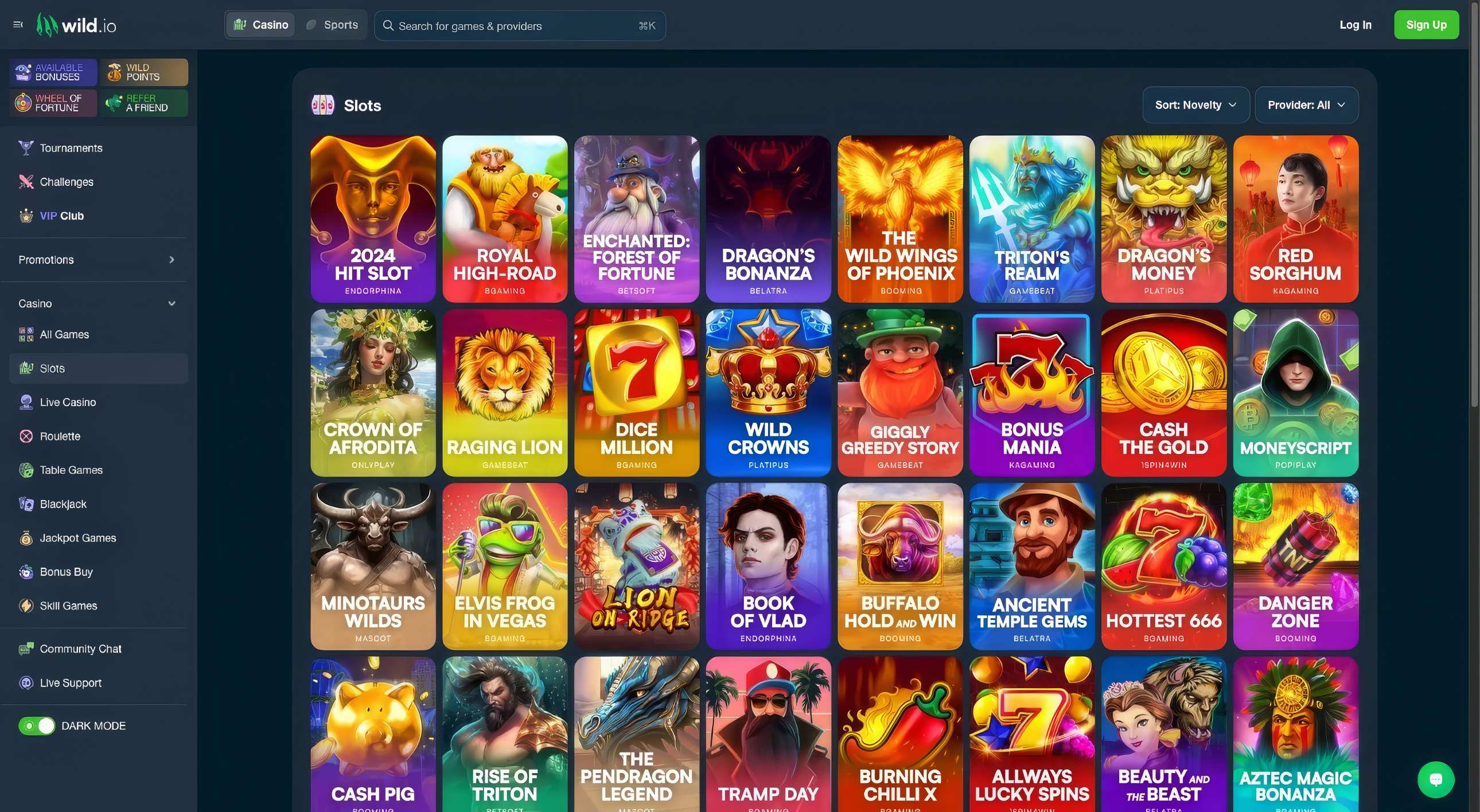 Wild.io Slots