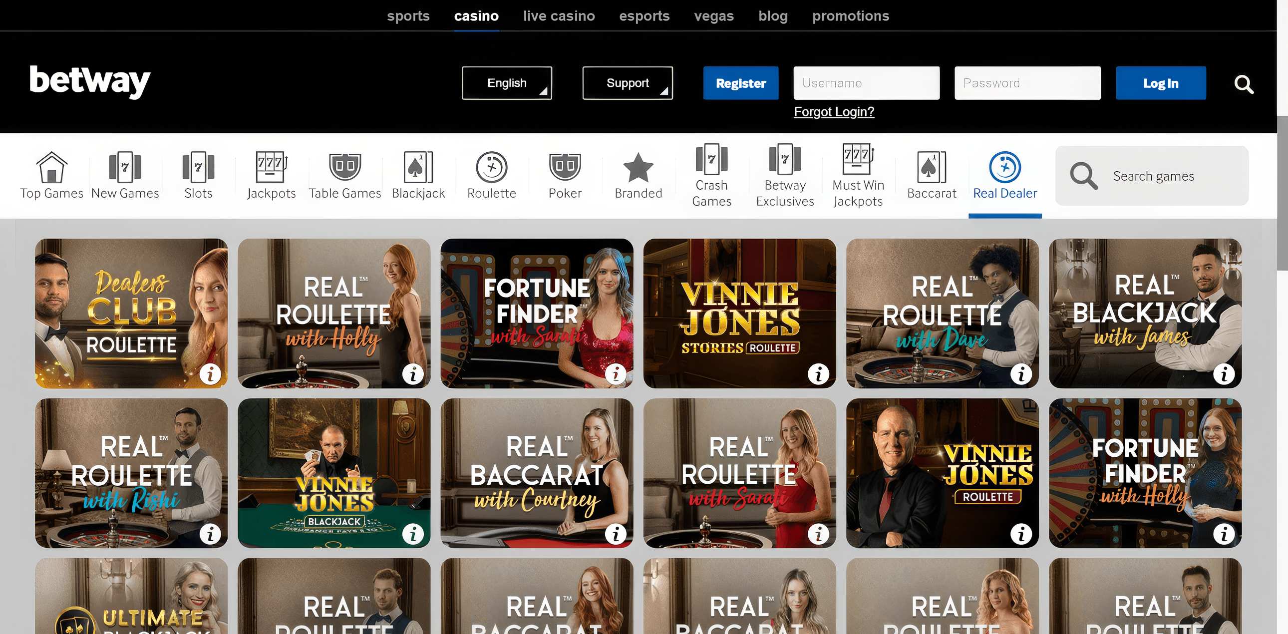 Betway Desktop