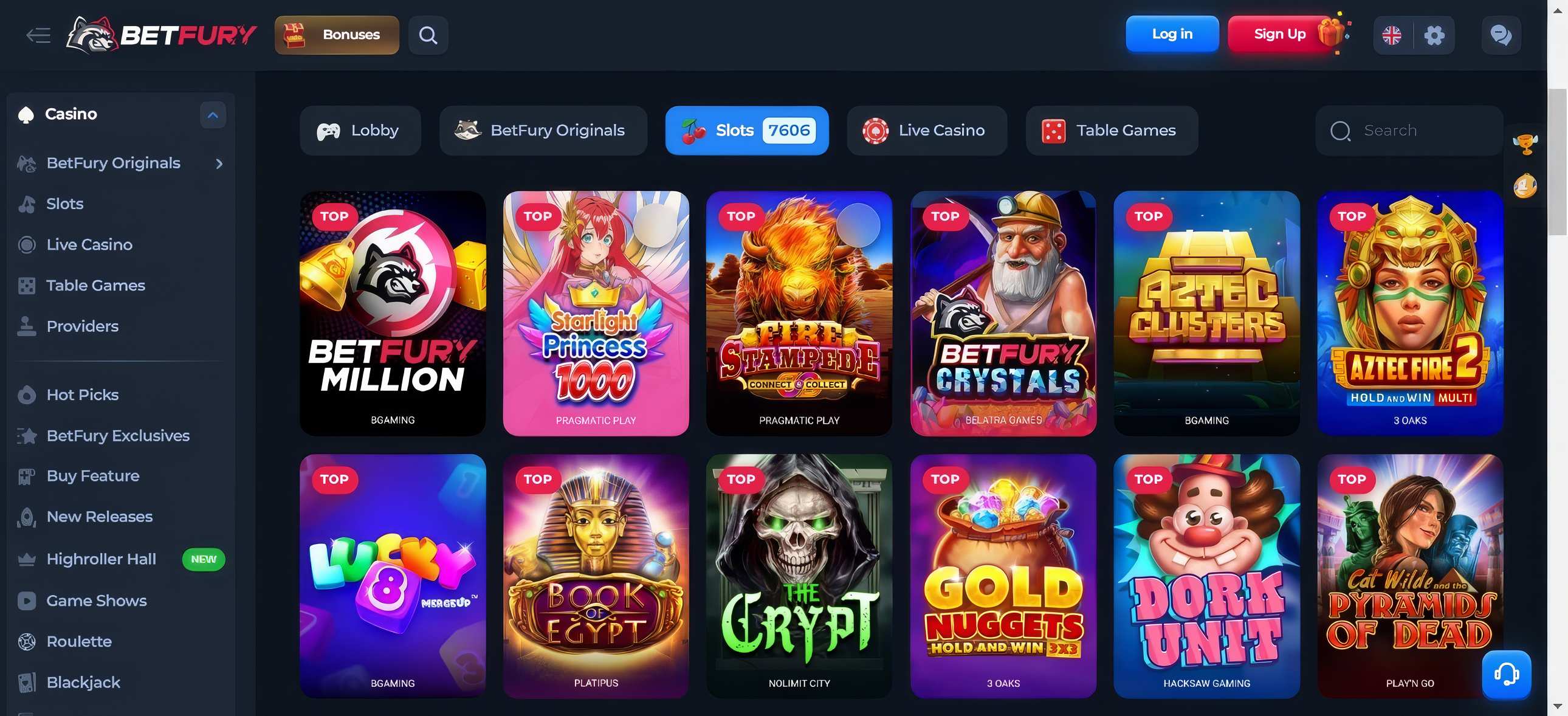 betfury slots