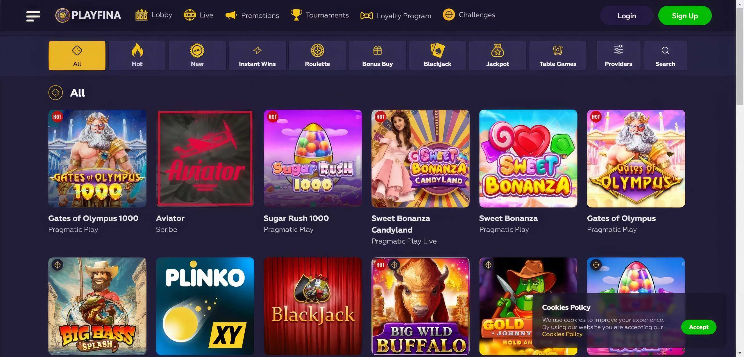 Playfina Casino Slots