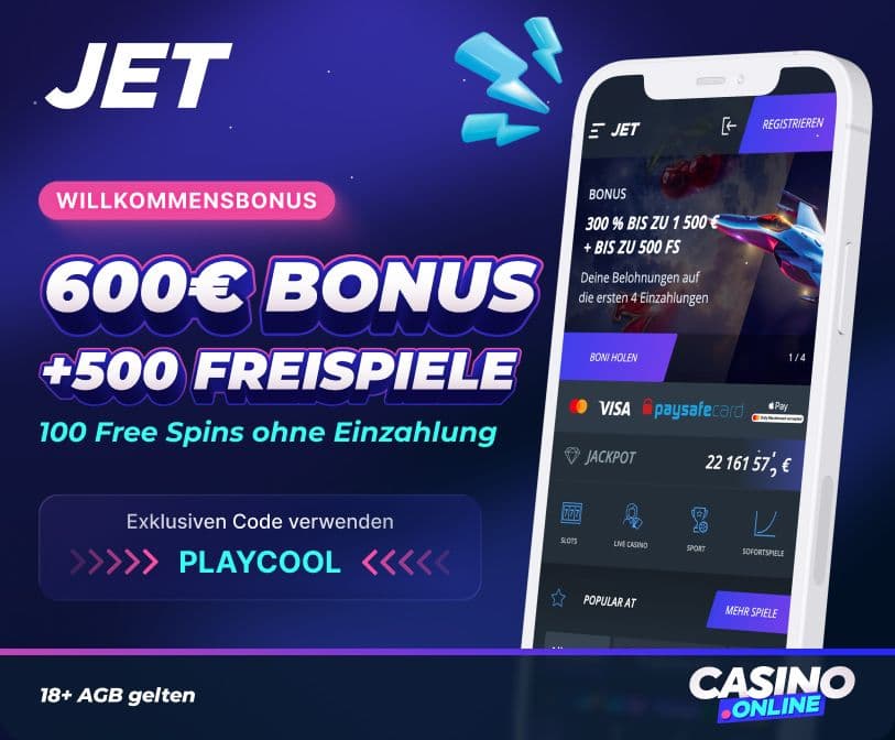Jet Casino Willkommensbonus