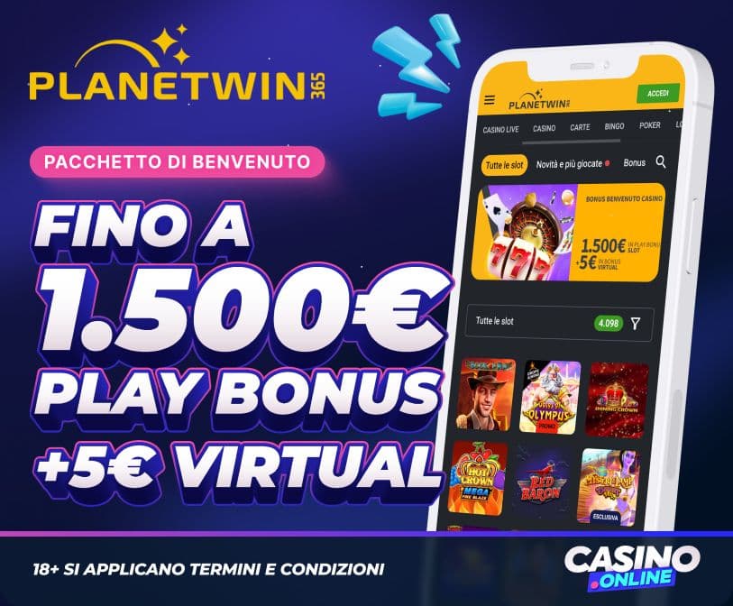 Planetwin365 Casino Bonus Benvenuto